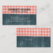 Tischtuch | Holzkörner Visitenkarte (Vorne/Hinten)