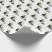 Tischtuch in schwarzem Sneaker Geschenkpapier (Ecke)