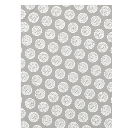 Tischtuch mehrsprachige Friedensworte. Tischdecke (Vorderseite)