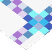 Tischtuch mit bunten Quadraten Tischdecke (Schrägansicht)