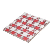 Tischtuch, rot und weiß, tellerrot, Tischtuch, Tis Fliese (Seite)