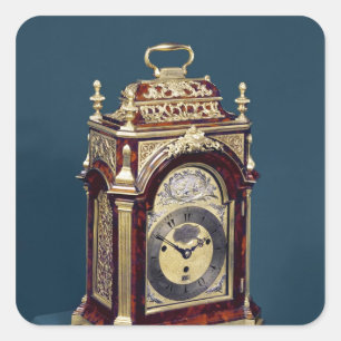 Tischuhr, c.1750 quadratischer aufkleber