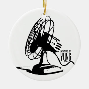 Tischventilator Keramikornament