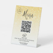 *~*Tischzettel-Glitzer-Tablette Sockelschild (Vorderseite)