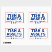 Tish and Assets - Nimm ihn am Geldbeutel Rechteckiger Aufkleber (Blatt)