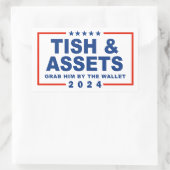 Tish and Assets - Nimm ihn am Geldbeutel Rechteckiger Aufkleber (Tasche)