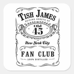 Tish James Fanclub Quadratischer Aufkleber