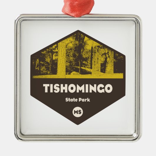 Tishomingo Staat Park Mississippi Ornament Aus Metall (Vorne)