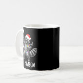 Tism The Season Raccoon Rock Santa Hat Autism Chri Kaffeetasse (Vorderseite Links)