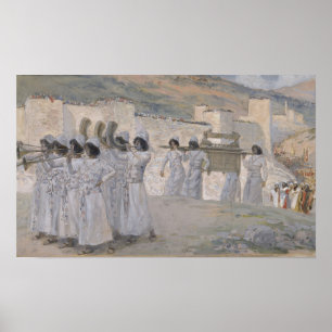 Tissot - Die sieben Posaunen von Jericho 1896 Poster