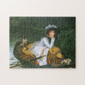Tissot: Junge Dame in einem Boot Puzzle (Horizontal)