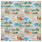 Tissu Vintag Van Surf beige Stoff (Muster)