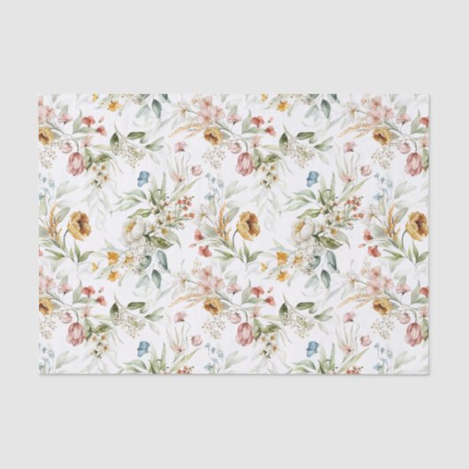 Tissue 3 Wasserfarbenpeongs Niederländische Stilll Seidenpapier (Vorderseite)