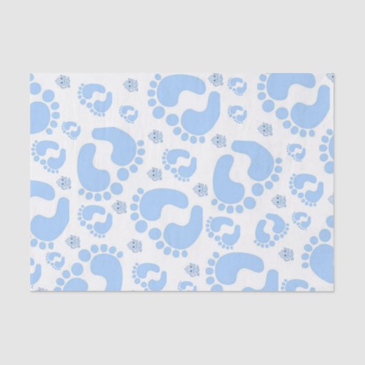 Tissue Baby Feet Boy Elephant Seidenpapier (Vorderseite)