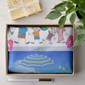 Tissue Beach Fun Octopus Seidenpapier (Geschenk)