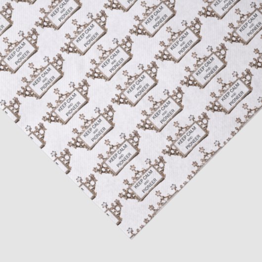 Tissue "Behalt Calm and Pioneer" Seidenpapier (Detail)