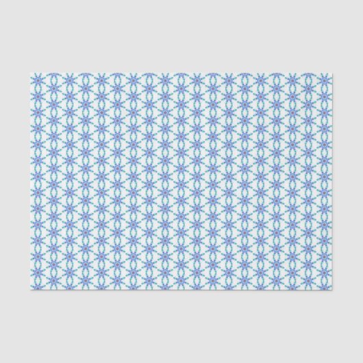 Tissue Blue Snowflakes Seidenpapier (Vorderseite)