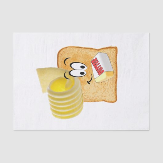 Tissue Butter Butterbrot Toast Seidenpapier (Vorderseite)