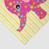 Tissue Colorful Elephant Stripe Gelb Seidenpapier (Ausschnitt)