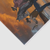 Tissue Cowboy Style Sattelpferd Country Boy Seidenpapier (Ausschnitt)