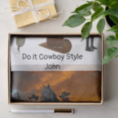 Tissue Cowboy Style Sattelpferd Country Boy Seidenpapier (Geschenk)