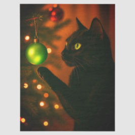 Tissue/Craft Paper of Christmas Cat Seidenpapier