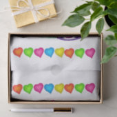 Tissue Cupcake farbenfrohe Herzen Seidenpapier (Geschenk)