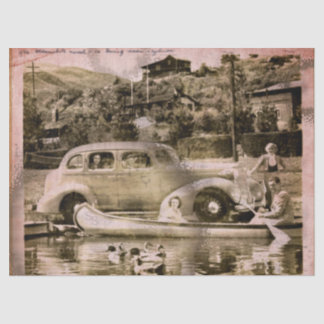 Tissue for Retro Vacation Time Seidenpapier
