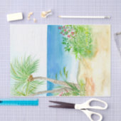 Tissue for Watercolor Tropical Beach Seidenpapier (Handwerk)