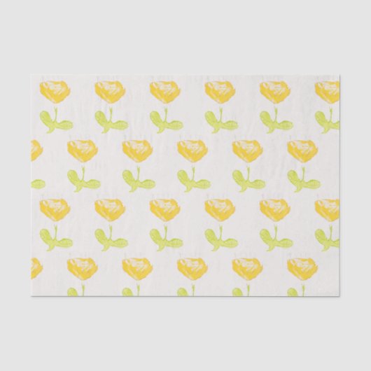 Tissue (Gelbe Blume) Seidenpapier (Vorderseite)