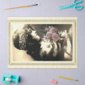 Tissue (Girl Holding-Rose) Seidenpapier (Basteln)