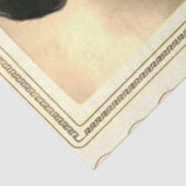 Tissue (Girl Holding-Rose) Seidenpapier (Detail)