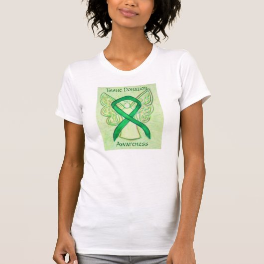 Tissue Green Awareness Ribbon Shirt (Vorderseite)