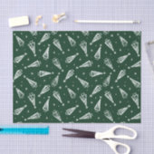 Tissue (Grüne Weihnachtsbaumen) Seidenpapier (Handwerk)
