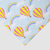 Tissue - Hot Air Balloon - auf Light Blue Seidenpapier (Ausschnitt)