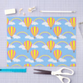 Tissue (Hot Air Balloon) - Blue Background Seidenpapier (Handwerk)