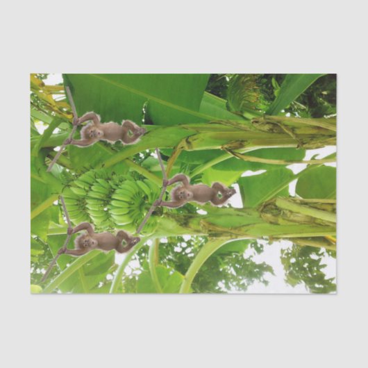 Tissue Monkey Rope Banana Tree Seidenpapier (Vorderseite)