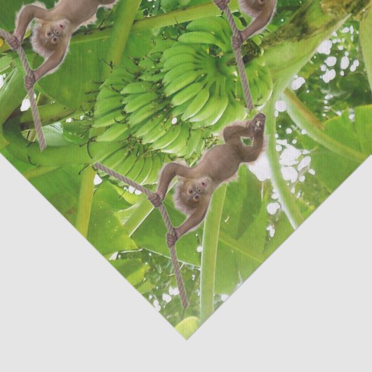Tissue Monkey Rope Banana Tree Seidenpapier (Ausschnitt)
