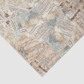 Tissue oder Decoupage Paper Collage of Music Sheet Seidenpapier (Ausschnitt)