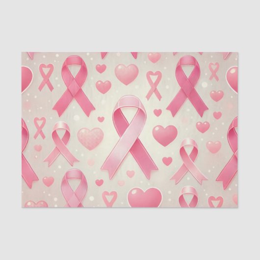 Tissue of Brust Cancer Awareness Tissue Seidenpapier (Vorderseite)