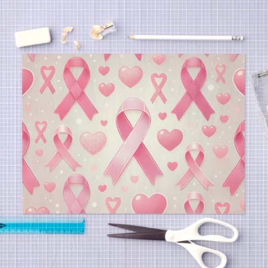 Tissue of Brust Cancer Awareness Tissue Seidenpapier (Handwerk)