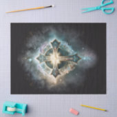 Tissue of Celestis Cross Decoupage Seidenpapier (Basteln)