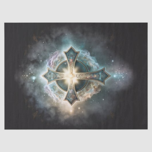 Tissue of Celestis Cross Decoupage Seidenpapier (Vorderseite)