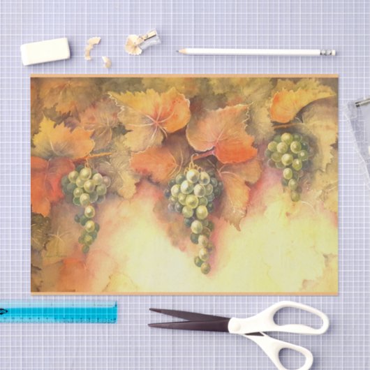 Tissue of Chardonnay Grapes Tissue Seidenpapier (Handwerk)