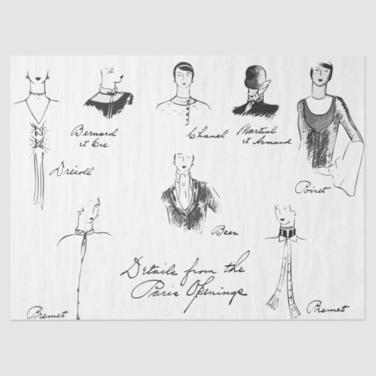 Tissue Paper 1925 Seidenpapier (Vorderseite)