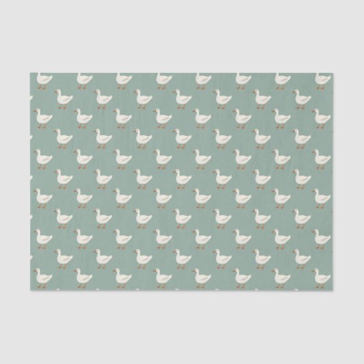 Tissue Paper (25cm x 38cm) - Cute Ducks Pattern Seidenpapier (Vorderseite)