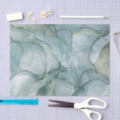 Tissue Paper (25cm x 38cm) - Mint Pattern Seidenpapier (Handwerk)