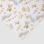 Tissue Paper (25cm x 38cm) - Rabbit With Balloons Seidenpapier (Ausschnitt)