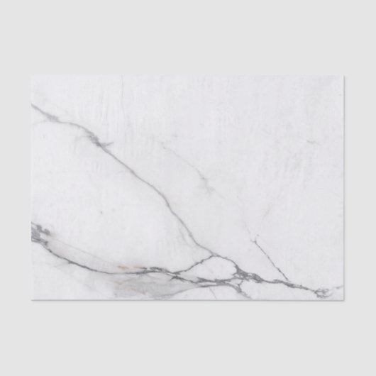 Tissue Paper (25cm x 38cm) - White Marble Pattern Seidenpapier (Vorderseite)