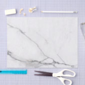 Tissue Paper (25cm x 38cm) - White Marble Pattern Seidenpapier (Handwerk)